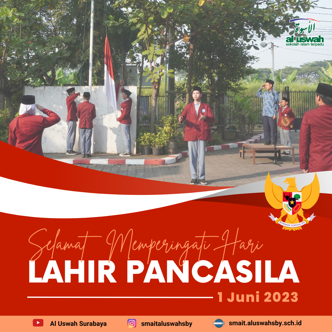 Merah Putih Bergaya Minimalis Ucapan Selamat Hari Lahir Pancasila Instagram Post (1)
