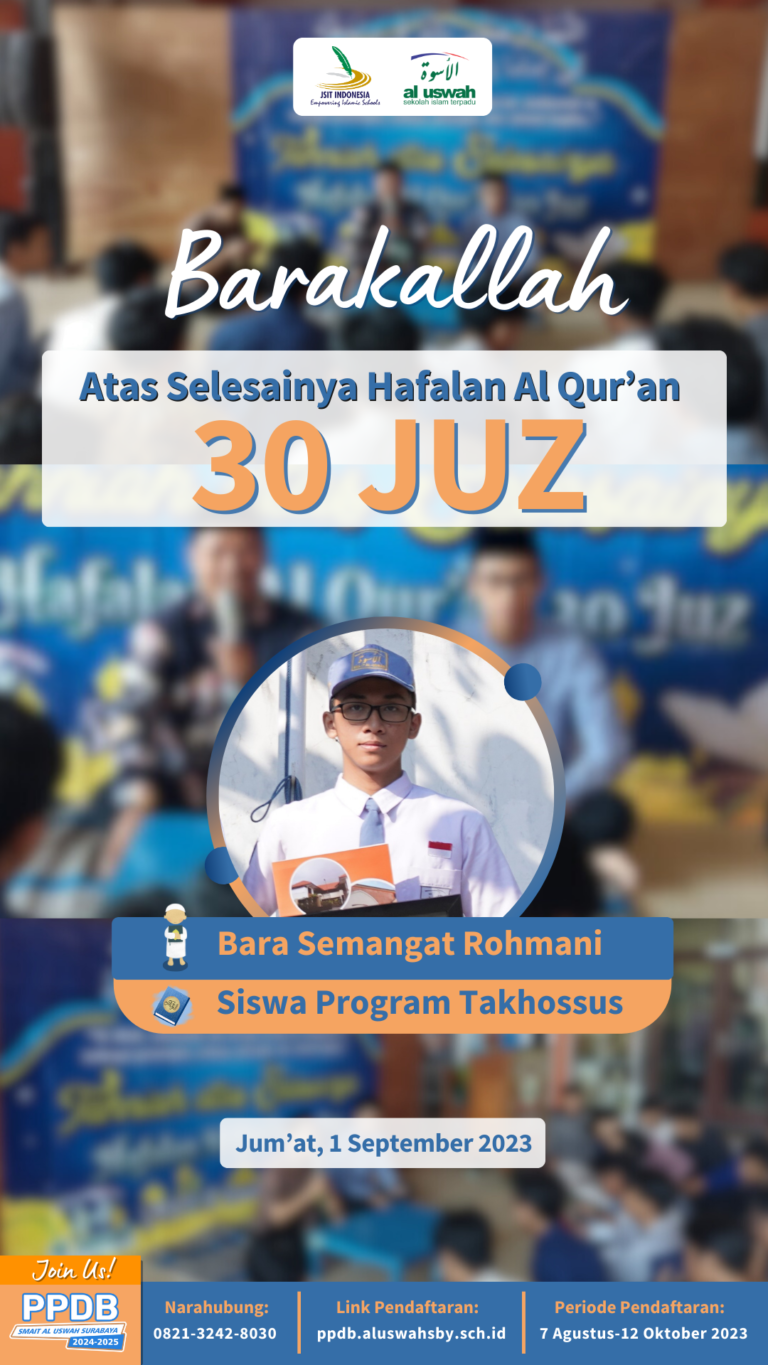 Tahniah atas Selesainya Hafalan Qur’an